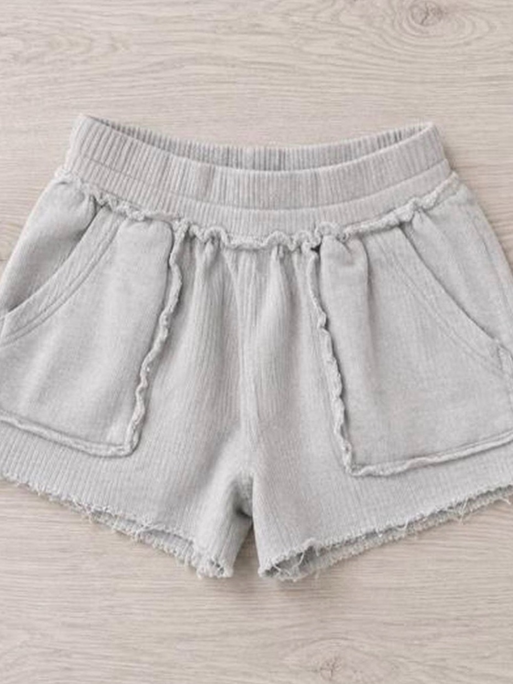 Light Gray Women’s Casual Drawstring Shorts